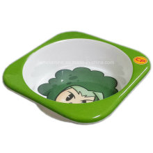 5inch Melamine Square Kids Bowl with Logo (BW7199)